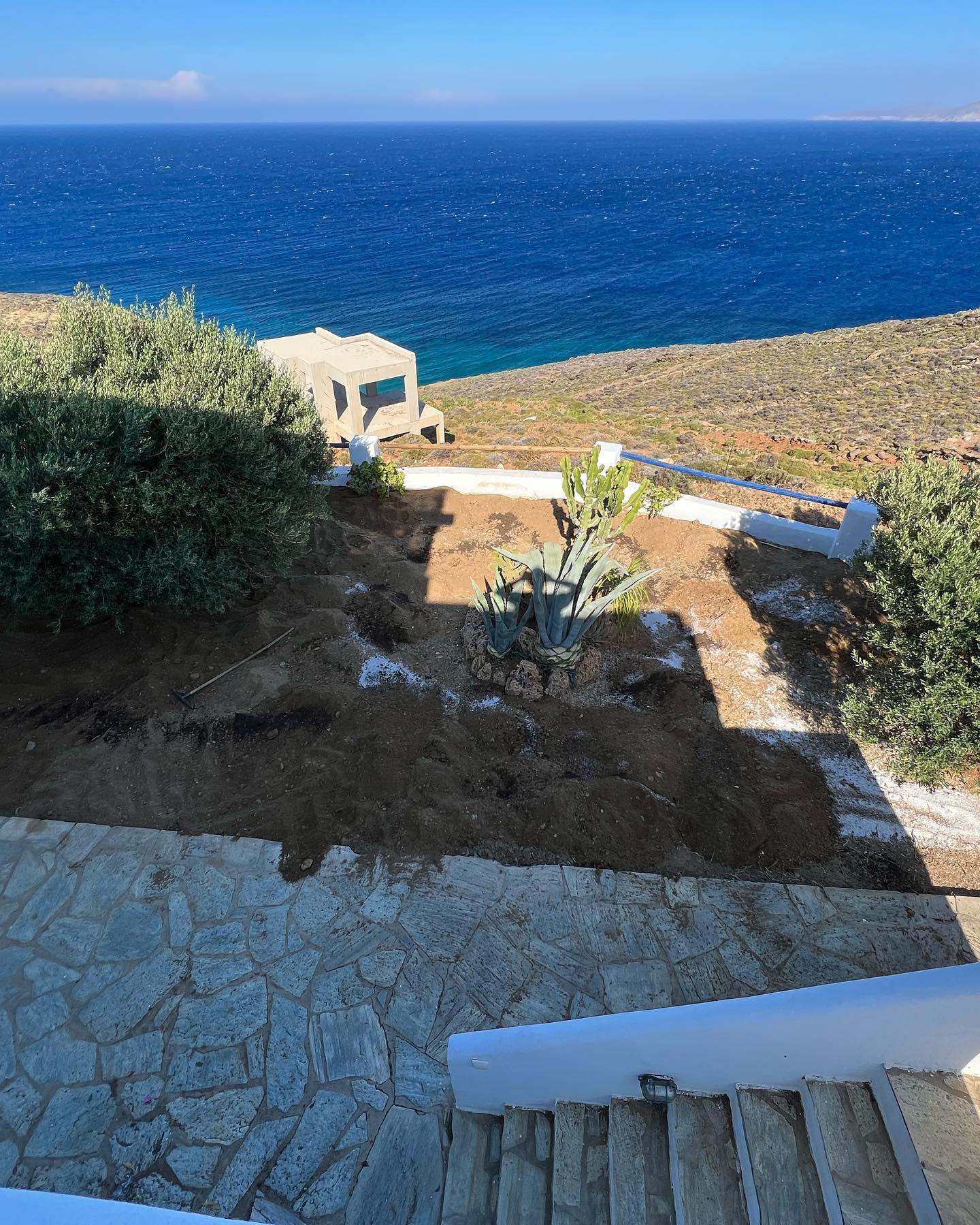 Παραθαλάσσιος Κήπος με Ελιά &amp; Θέα στο Πέλαγος
