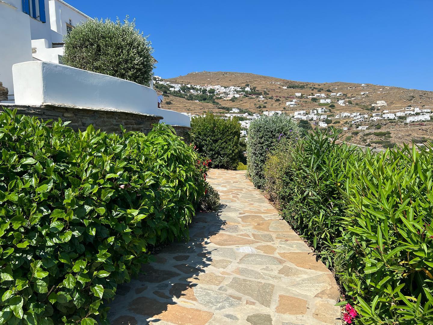 Κήπος στην Τήνο με Κυκλαδίτικη αισθητική